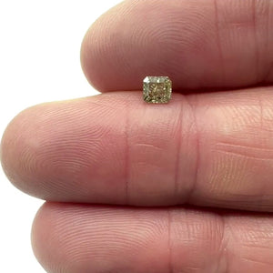 0.33ct | Champagne SI Radiant Shape Brilliant Cut Diamond - Modern Rustic Diamond