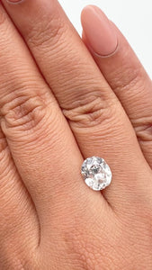 3.02ct | H/VVS1 Oval Shape Old Mine Cut Diamond (GIA) - Modern Rustic Diamond