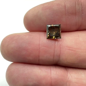 2.06ct | Cognac VS-SI Princess Shape Brilliant Cut Diamond - Modern Rustic Diamond