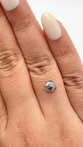 1.40ct | Rustic  Hexagon Shape Rose Cut Diamond - Modern Rustic Diamond