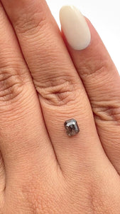 0.91ct | Rustic  Emerald Shape Rose Cut Diamond - Modern Rustic Diamond