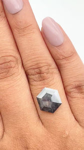 2.26ct | Rustic Hexagon Shape Rose Cut Diamond - Modern Rustic Diamond
