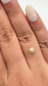 0.76ct | Rustic  Hexagon Shape Rose Cut Diamond - Modern Rustic Diamond
