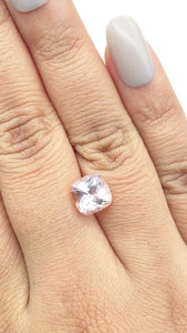 2.46ct |  Cushion Shape  Morganite - Modern Rustic Diamond