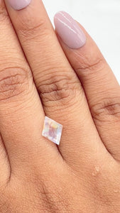 1.26ct |  Lozenge Shape Step Cut Moonstone - Modern Rustic Diamond