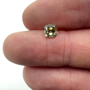1.01ct | Champagne VVS Cushion Shape Old Mine Cut Diamond - Modern Rustic Diamond