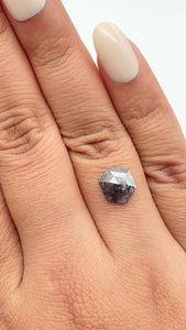 1.61ct | Rustic  Hexagon Shape Rose Cut Diamond - Modern Rustic Diamond