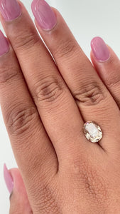 3.00ct | Champagne VVS Oval Shape Old Mine Cut Diamond - Modern Rustic Diamond
