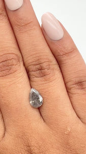 1.59ct | Rustic Pear Shape Brilliant Cut Diamond - Modern Rustic Diamond