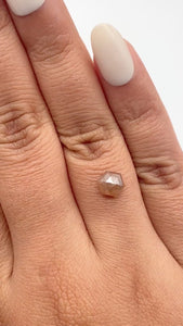 1.41ct | Rustic  Hexagon Shape Step Cut Diamond - Modern Rustic Diamond