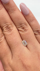 1.00ct | Light Brown VS Emerald Shape Step Cut Diamond - Modern Rustic Diamond