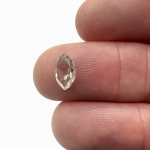 0.89ct | Champagne VVS Marquise Shape Rose Cut Diamond - Modern Rustic Diamond