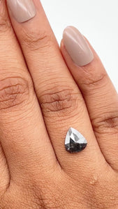 1.18ct | Rustic  Pear Shape Rose Cut Diamond - Modern Rustic Diamond