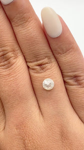 1.10ct | Salt & Pepper Round Shape Brilliant Cut Diamond - Modern Rustic Diamond