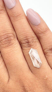 2.59ct | Rustic Hexagon Shape Rose Cut Diamond - Modern Rustic Diamond