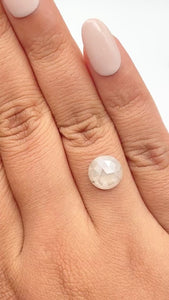 3.37ct | Rustic  Round Shape Rose Cut Diamond - Modern Rustic Diamond