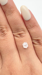 0.87ct | Rustic  Hexagon Shape Step Cut Diamond - Modern Rustic Diamond
