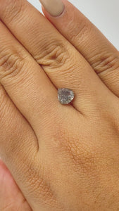 1.72ct | Salt & Pepper Pear Shape Brilliant Cut Diamond - Modern Rustic Diamond