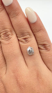 1.87ct | Rustic  Shield Shape Rose Cut Diamond - Modern Rustic Diamond