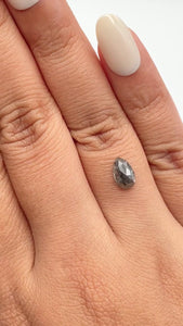 1.23ct | Rustic  Pear Shape Rose Cut Diamond - Modern Rustic Diamond