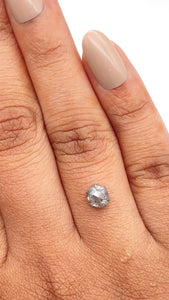 0.90ct | Rustic Hexagon Shape Rose Cut Diamond - Modern Rustic Diamond