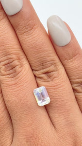 1.97ct |  Emerald Shape Step Cut Moonstone - Modern Rustic Diamond