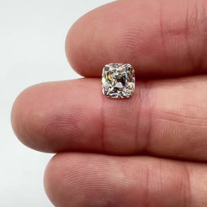 2.01ct | K/SI1 Cushion Shape Vintage Old Mine Cut Diamond (GIA) - Modern Rustic Diamond