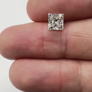 1.80ct | G/I1 Princess Shape Brilliant Cut Diamond (GIA) - Modern Rustic Diamond