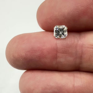 0.71ct | J/VS1 Asscher Shape Step Cut Diamond (GIA) - Modern Rustic Diamond