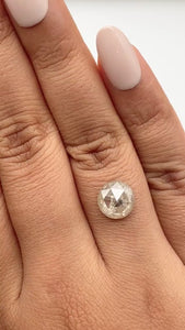 3.03ct | Rustic  Round Shape Rose Cut Diamond - Modern Rustic Diamond