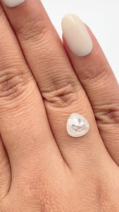 1.86ct | Rustic  Pear Shape Rose Cut Diamond - Modern Rustic Diamond