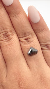 1.42ct | Rustic  Shield Shape Rose Cut Diamond - Modern Rustic Diamond