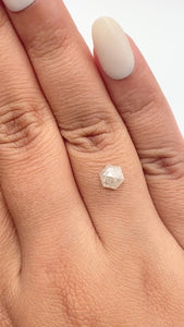 0.80ct | Rustic  Hexagon Shape Rose Cut Diamond - Modern Rustic Diamond