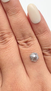 0.98ct | Rustic Hexagon Shape Rose Cut Diamond - Modern Rustic Diamond