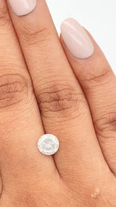 1.18ct | Salt & Pepper Round Shape Brilliant Cut Diamond - Modern Rustic Diamond