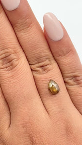 1.20ct | Rustic  Pear Shape Rose Cut Diamond - Modern Rustic Diamond