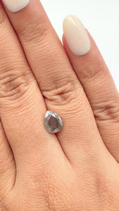 1.81ct | Rustic  Pear Shape Rose Cut Diamond - Modern Rustic Diamond