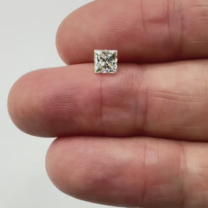 0.90ct | K/VVS2 Princess Shape Brilliant Cut Diamond (GIA) - Modern Rustic Diamond