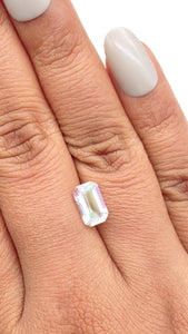 1.52ct |  Emerald Shape Step Cut Moonstone - Modern Rustic Diamond