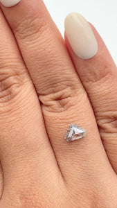 0.88ct | Rustic Shield Shape Step Cut Diamond - Modern Rustic Diamond