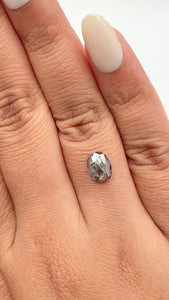 1.38ct | Rustic  Oval Shape Rose Cut Diamond - Modern Rustic Diamond