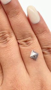 0.80ct | Salt & Pepper Kite Shape Step Cut Diamond - Modern Rustic Diamond
