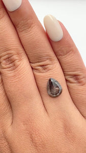 2.76ct | Rustic Pear Shape Rose Cut Diamond - Modern Rustic Diamond