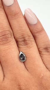 1.63ct | Rustic  Pear Shape Brilliant Cut Diamond - Modern Rustic Diamond