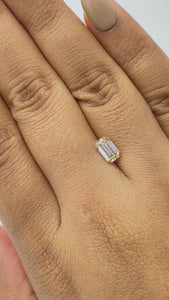 1.00ct | Champagne VS Emerald Shape Step Cut Diamond - Modern Rustic Diamond