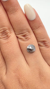 1.27ct | Rustic  Round Shape Rose Cut Diamond - Modern Rustic Diamond