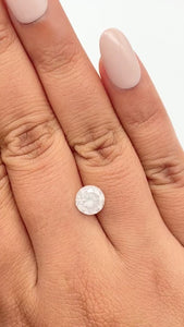 2.18ct | Salt & Pepper Round Shape Brilliant Cut Diamond - Modern Rustic Diamond