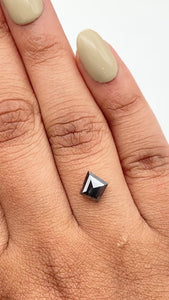 1.17ct | Salt & Pepper Kite Shape Step Cut Diamond - Modern Rustic Diamond