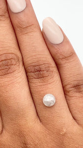 0.74ct | Salt & Pepper Round Shape Rose Cut Diamond - Modern Rustic Diamond