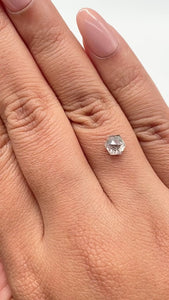 0.95ct | Salt & Pepper Hexagon Shape Rose Cut Diamond - Modern Rustic Diamond